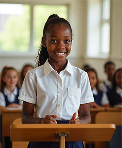 confident-girl-giving-a-speech-in-classroom